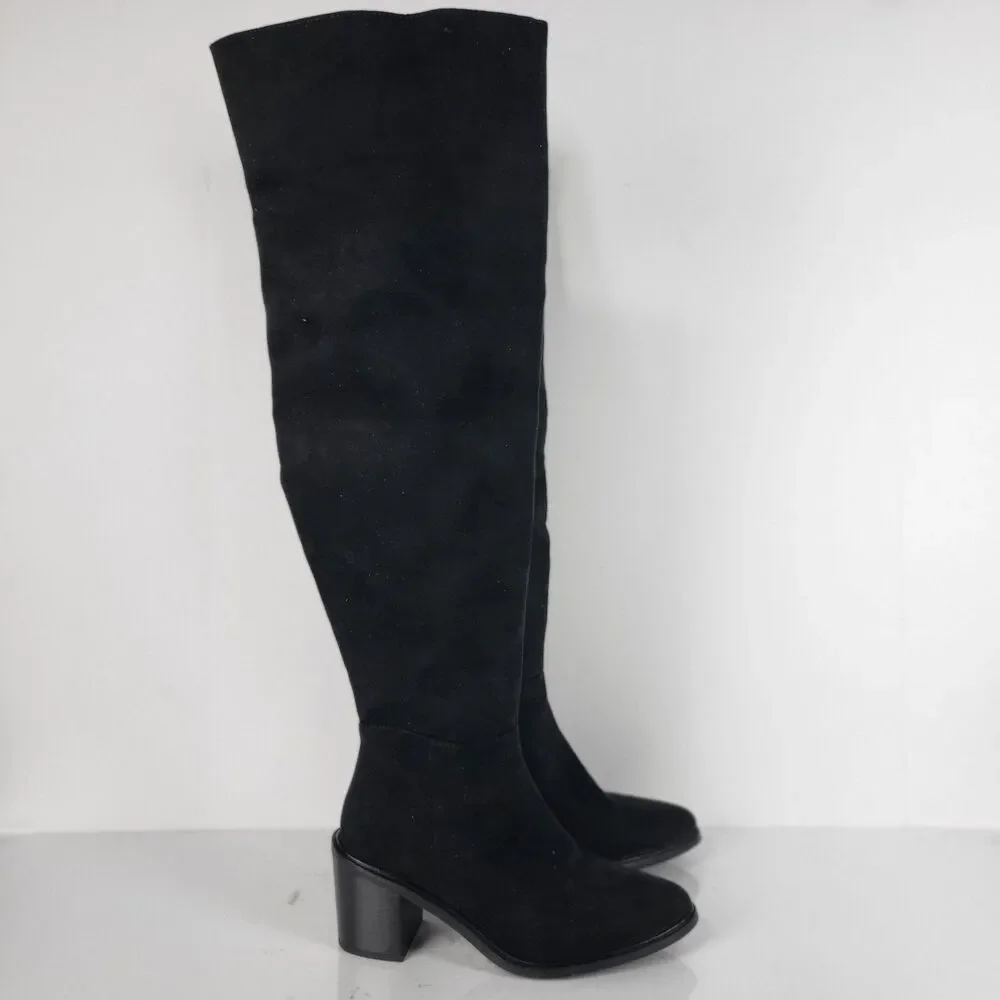 Seychelles Women’s Paradise City fabric Over the Knee Boots Black Size 7